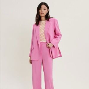 Maje Oversized Pink Blazer 36